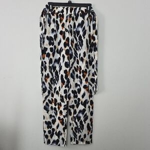 Source Unknown Black and White Trousers with Relaxed Fit